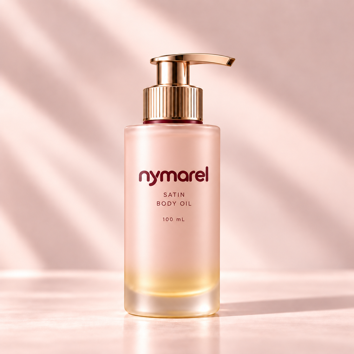 NYMAREL Satin Body Oil — 100 mL — packaging concept