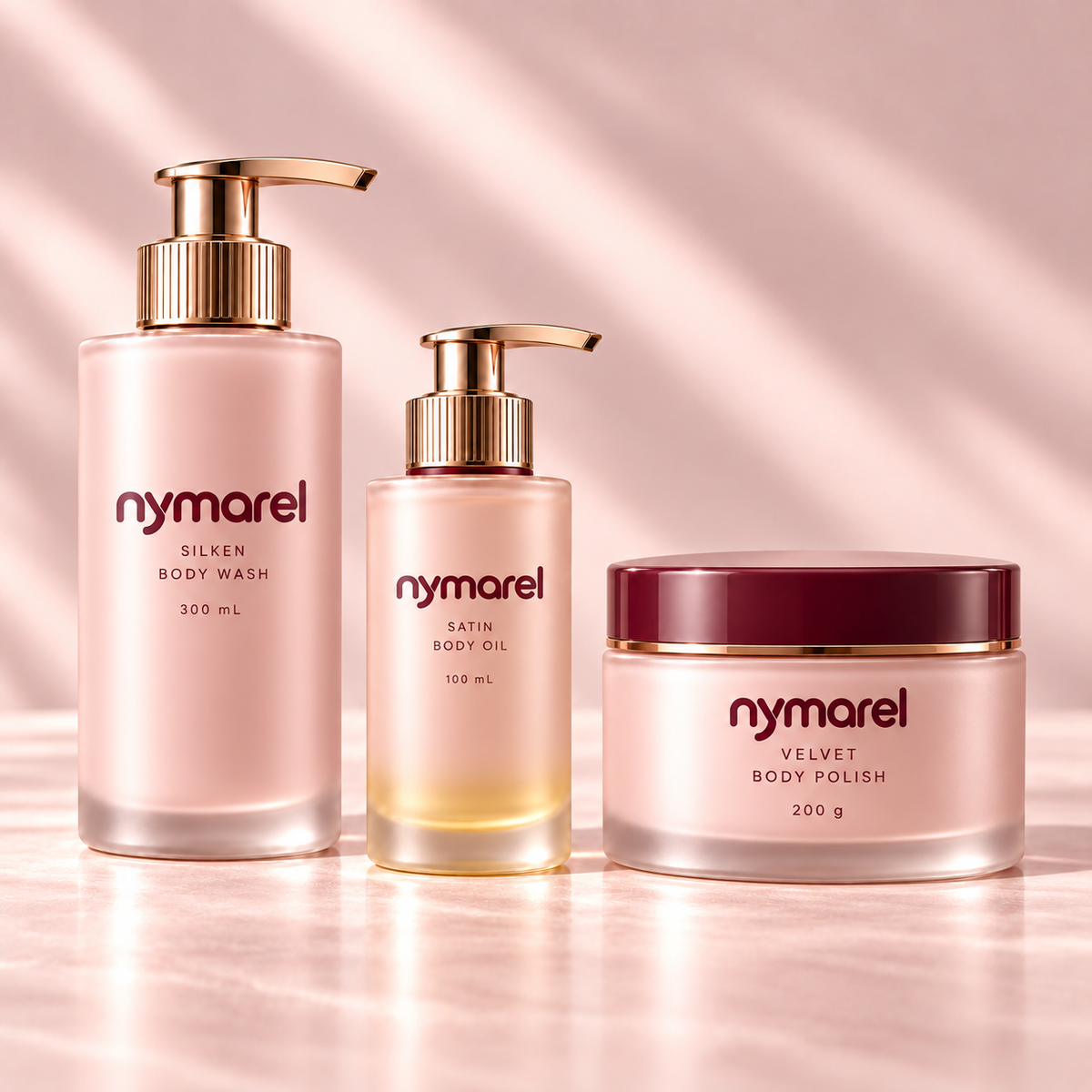 NYMAREL The Body Ritual Trio — 3-piece set — packaging concept