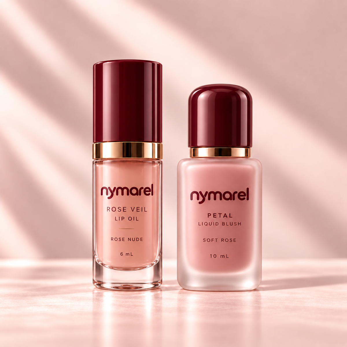 NYMAREL Rose Lip & Cheek Duo — 2-piece set — packaging concept