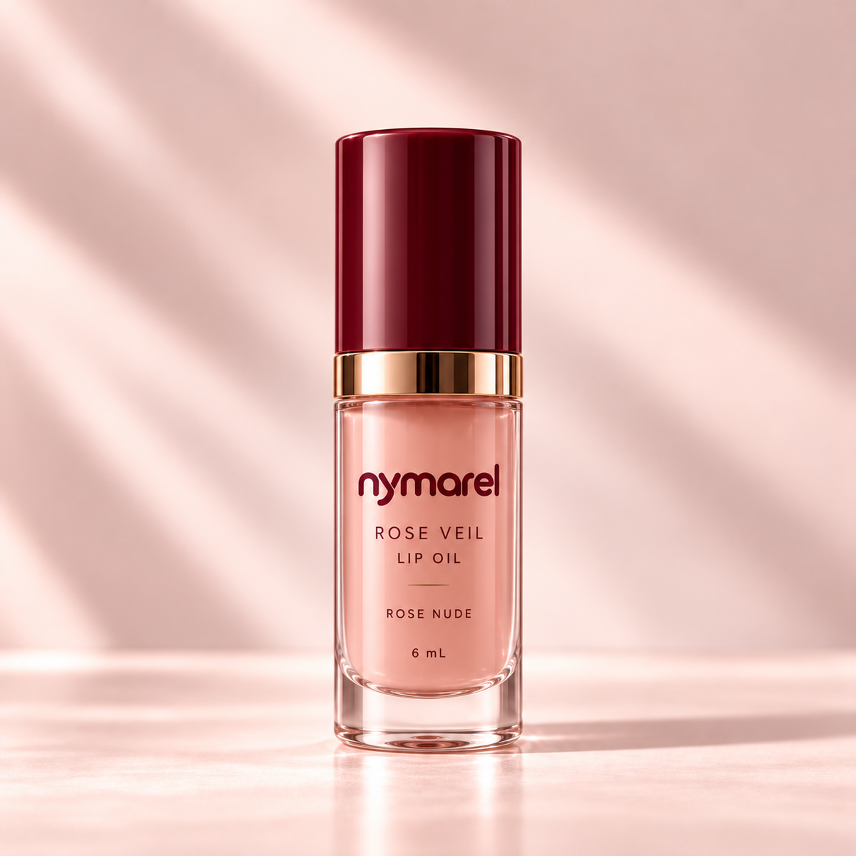 NYMAREL Rose Veil Lip Oil — 6 mL — packaging concept